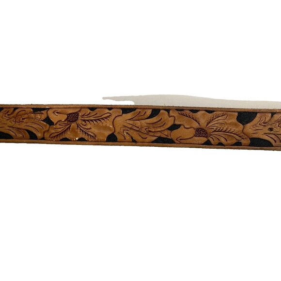 Women\'s Handmade Hand-Tooled leather belt NAME‎ Belt western style main image 8